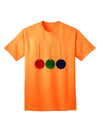 Charming Christmas Ornaments Adult T-Shirt - A Festive Ecommerce Exclusive-Mens T-shirts-TooLoud-Neon-Orange-Small-Davson Sales