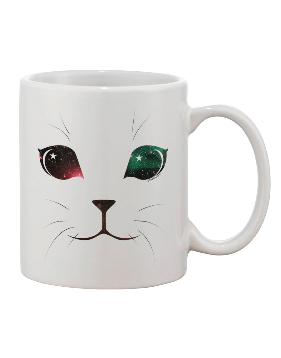 Charming Cosmic Feline Design on an 11 oz Coffee Mug - TooLoud-11 OZ Coffee Mug-TooLoud-White-Davson Sales