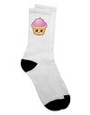 Charming Cupcake Pattern #2 Adult Crew Socks - by TooLoud-Socks-TooLoud-White-Ladies-4-6-Davson Sales