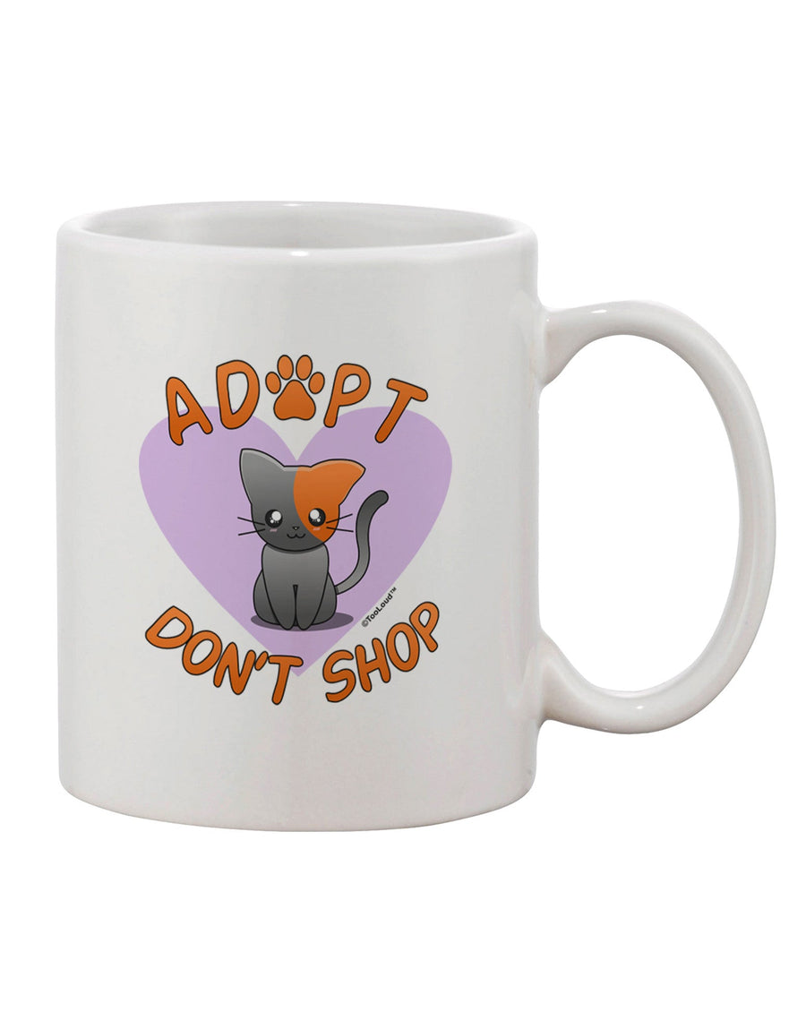 Charming Feline-Inspired 11 oz Coffee Mug - Perfect for Animal Lovers TooLoud-11 OZ Coffee Mug-TooLoud-White-Davson Sales