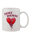 Charming Heart Breaker 11 oz Coffee Mug - Expertly Crafted by TooLoud-11 OZ Coffee Mug-TooLoud-White-Davson Sales