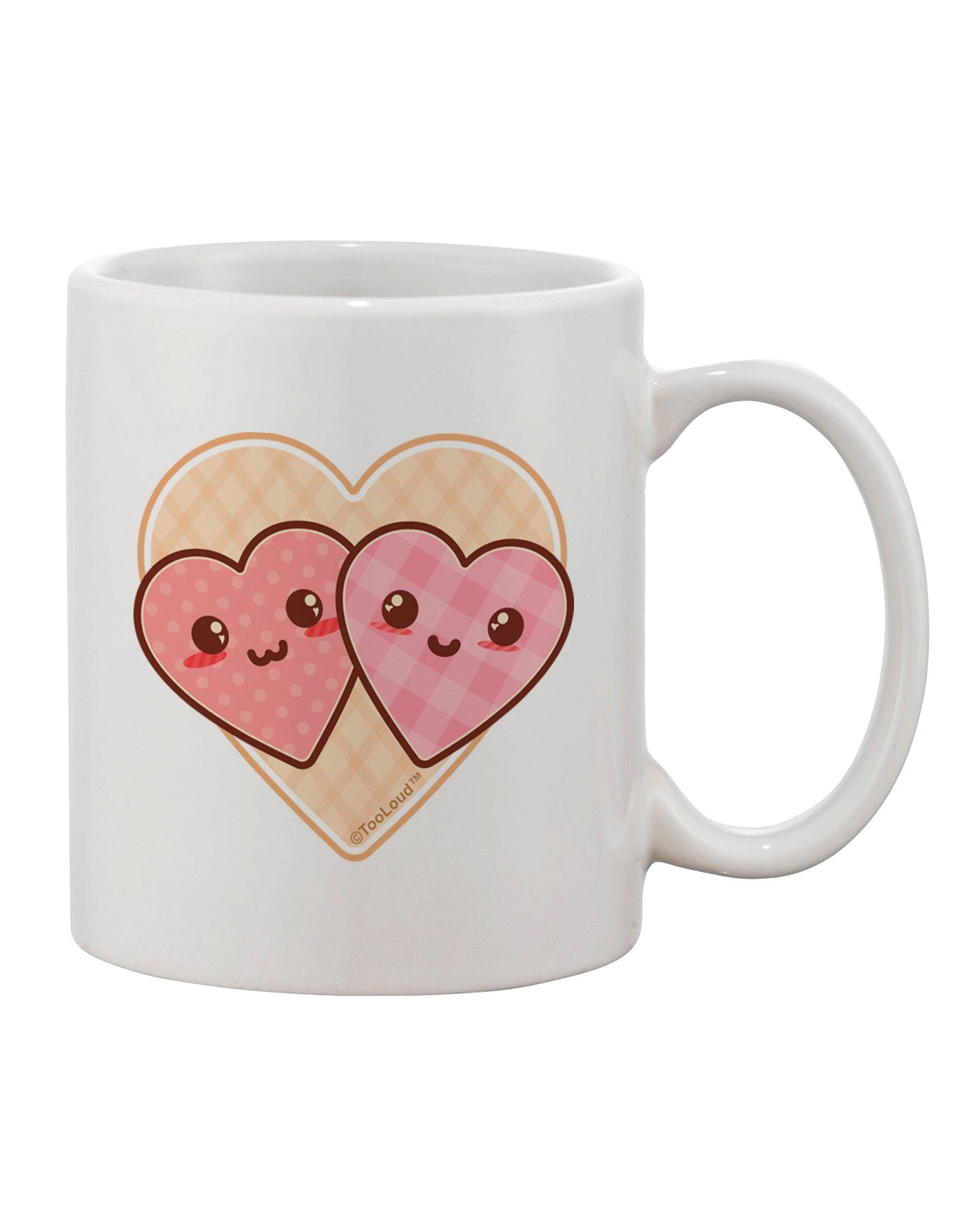 Charming Heart Print 11 oz Coffee Mug - TooLoud-11 OZ Coffee Mug-TooLoud-White-Davson Sales
