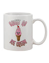 Charming Ice Cream Cone - Delightfully Sweet 11 oz Coffee Mug - TooLoud-11 OZ Coffee Mug-TooLoud-White-Davson Sales