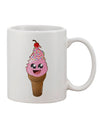 Charming Ice Cream Cone Patterned 11 oz Coffee Mug - TooLoud-11 OZ Coffee Mug-TooLoud-White-Davson Sales