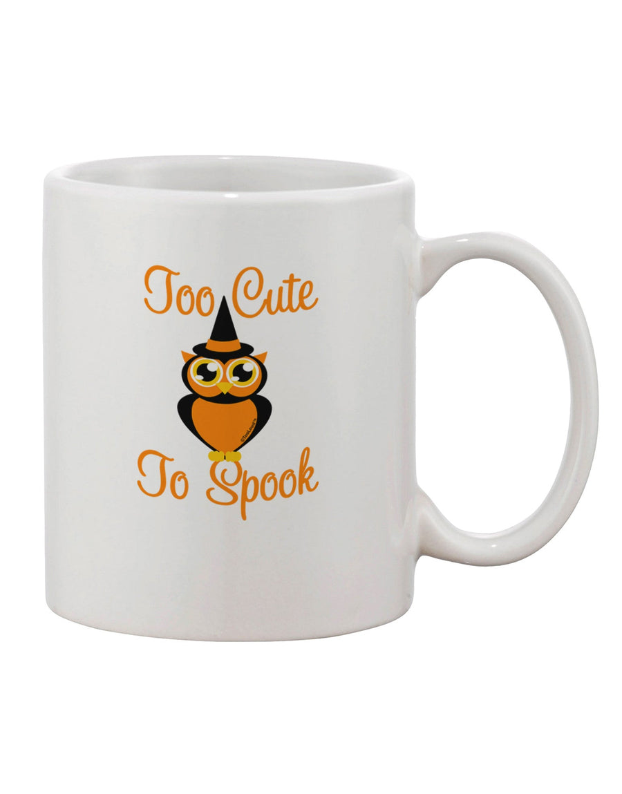 Charming Owl Design on Vibrant Orange 11 oz Coffee Mug - Perfect for Any Beverage Connoisseur-11 OZ Coffee Mug-TooLoud-White-Davson Sales