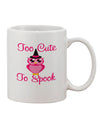 Charming Pink Printed 11 oz Coffee Mug - Perfect for Owl Enthusiasts TooLoud-11 OZ Coffee Mug-TooLoud-White-Davson Sales