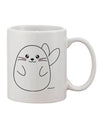 Charming Seal Design 11 oz Coffee Mug - Expertly Crafted by TooLoud-11 OZ Coffee Mug-TooLoud-White-Davson Sales