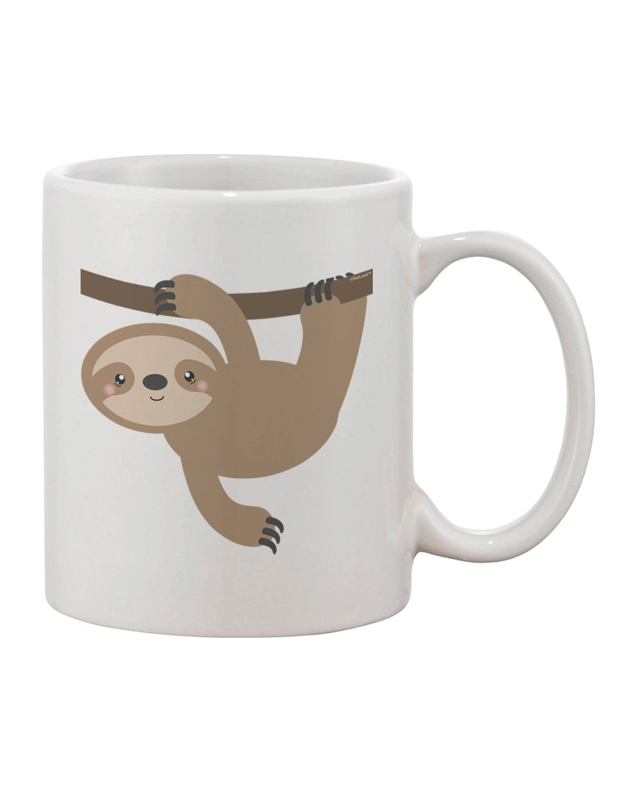 Charming Sloth-Inspired 11 oz Coffee Mug - TooLoud-11 OZ Coffee Mug-TooLoud-White-Davson Sales