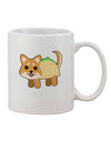 Charming Taco Dog Design 11 oz Coffee Mug - TooLoud-11 OZ Coffee Mug-TooLoud-White-Davson Sales