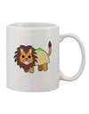 Charming Taco Lion Design 11 oz Coffee Mug - TooLoud-11 OZ Coffee Mug-TooLoud-White-Davson Sales