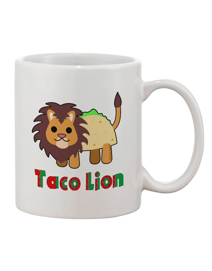 Charming Taco Lion Typography Adorned 11 oz Coffee Mug - TooLoud-11 OZ Coffee Mug-TooLoud-White-Davson Sales