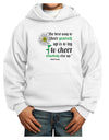 Cheer Yourself Up Mark Twain Youth Hoodie Pullover Sweatshirt-Youth Hoodie-TooLoud-White-XL-Davson Sales