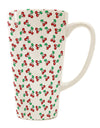 Cherries Abound: A 16 Ounce Conical Latte Coffee Mug for the Discerning Drinkware Enthusiast - TooLoud-Conical Latte Mug-TooLoud-White-Davson Sales