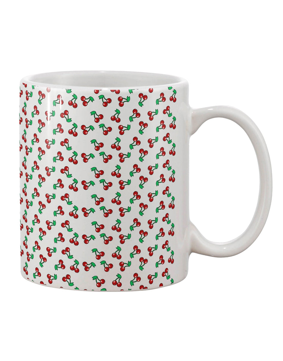 Cherries Abound: A Captivating 11 oz Coffee Mug for Discerning Drinkware Enthusiasts - TooLoud-11 OZ Coffee Mug-TooLoud-White-Davson Sales