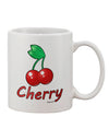 Cherry Blossom Text Printed 11 oz Coffee Mug - TooLoud-11 OZ Coffee Mug-TooLoud-White-Davson Sales