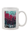 Chicago Abstract 2 - Exquisitely Printed 11 oz Coffee Mug - TooLoud-11 OZ Coffee Mug-TooLoud-White-Davson Sales