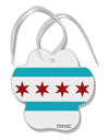 Chicago Flag AOP Paw Print Shaped Ornament All Over Print-Ornament-TooLoud-White-Davson Sales