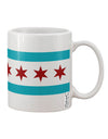 Chicago Flag AOP Printed 11 oz Coffee Mug - The Perfect Drinkware for Displaying Your Love for the Windy City-11 OZ Coffee Mug-TooLoud-White-Davson Sales