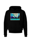 Chicago Skyline Watercolor Dark Hoodie Sweatshirt-Hoodie-TooLoud-Black-Small-Davson Sales