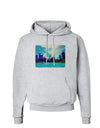 Chicago Skyline Watercolor Hoodie Sweatshirt-Hoodie-TooLoud-AshGray-Small-Davson Sales