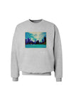 Chicago Skyline Watercolor Sweatshirt-Sweatshirts-TooLoud-AshGray-Small-Davson Sales