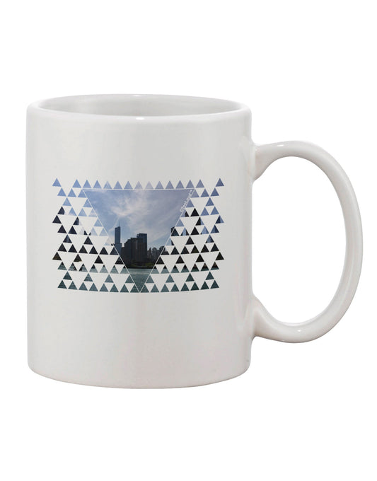 Chicago Triangles Printed 11 oz Coffee Mug - Exquisite Drinkware Expertise-11 OZ Coffee Mug-TooLoud-White-Davson Sales
