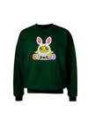 Chick In Bunny Costume Adult Dark Sweatshirt-Sweatshirts-TooLoud-Deep-Forest-Green-Small-Davson Sales