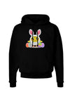 Chick In Bunny Costume Dark Hoodie Sweatshirt-Hoodie-TooLoud-Black-Small-Davson Sales