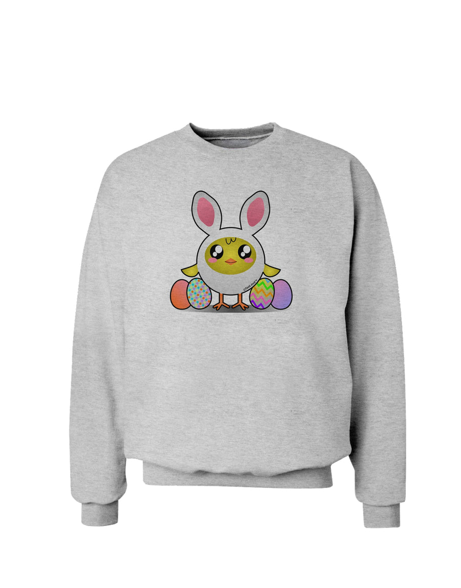 Chick In Bunny Costume Sweatshirt-Sweatshirts-TooLoud-White-Small-Davson Sales