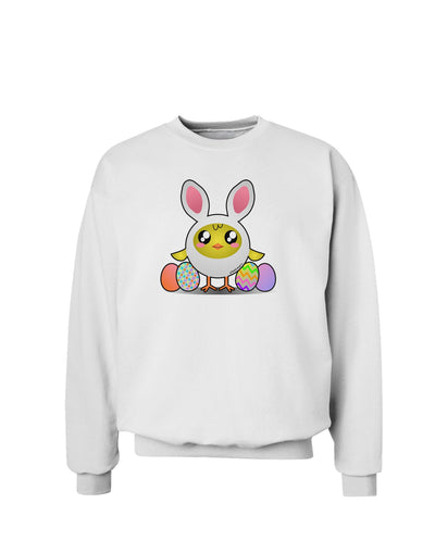 Chick In Bunny Costume Sweatshirt-Sweatshirts-TooLoud-White-Small-Davson Sales