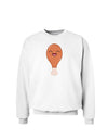 Chicken Leg Sweatshirt-Sweatshirts-TooLoud-White-Small-Davson Sales