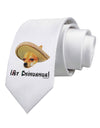 Chihuahua Dog with Sombrero - Ay Chihuahua Printed White Necktie by TooLoud