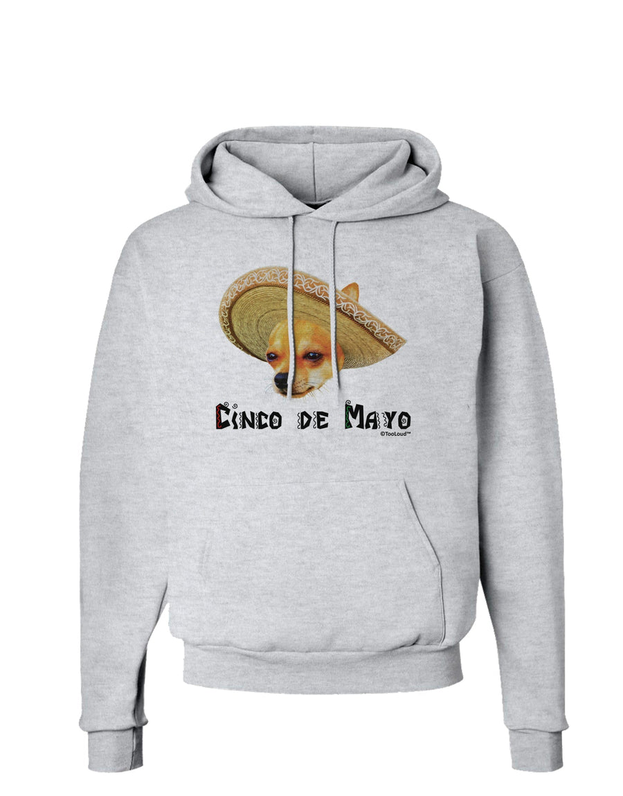 Chihuahua Dog with Sombrero - Cinco de Mayo Hoodie Sweatshirt by TooLoud-Hoodie-TooLoud-White-Small-Davson Sales