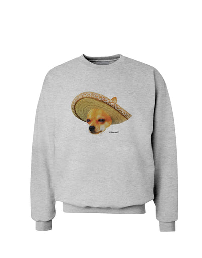 Chihuahua Dog with Sombrero - Patchwork Design Sweatshirt by TooLoud-Sweatshirts-TooLoud-AshGray-Small-Davson Sales