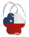 Chile Flag AOP Paw Print Shaped Ornament All Over Print-Ornament-TooLoud-White-Davson Sales