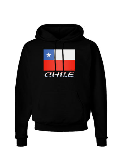 Chile Flag Dark Hoodie Sweatshirt-Hoodie-TooLoud-Black-Small-Davson Sales