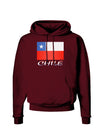 Chile Flag Dark Hoodie Sweatshirt-Hoodie-TooLoud-Maroon-Small-Davson Sales