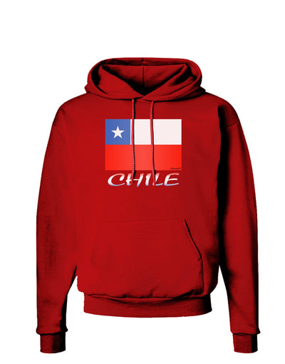 Chile Flag Dark Hoodie Sweatshirt-Hoodie-TooLoud-Red-Small-Davson Sales