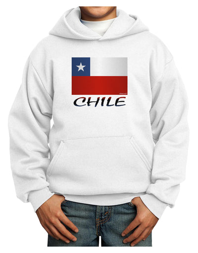 Chile Flag Youth Hoodie Pullover Sweatshirt-Youth Hoodie-TooLoud-White-XS-Davson Sales