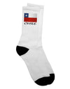 Chilean Flag Adult Crew Socks - Enhance Your Style with National Pride - TooLoud-Socks-TooLoud-White-Ladies-4-6-Davson Sales