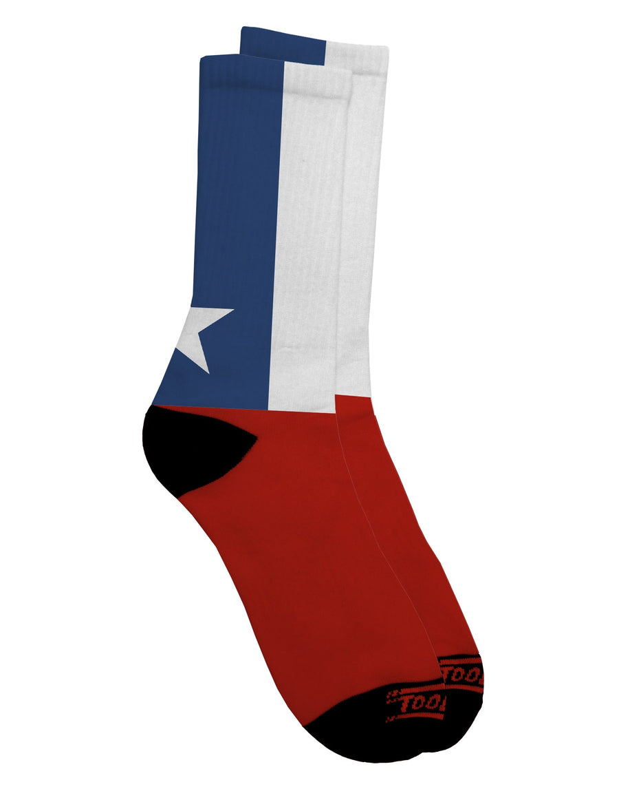Chilean Flag All Over Print Adult Crew Socks - TooLoud-Socks-TooLoud-White-Ladies-4-6-Davson Sales