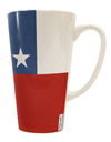 Chilean Pride: Exquisite 16 Ounce Conical Latte Coffee Mug with All Over Print - TooLoud-Conical Latte Mug-TooLoud-White-Davson Sales