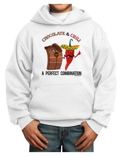 Chiles and Chocolate Youth Hoodie Pullover Sweatshirt-Youth Hoodie-TooLoud-White-XS-Davson Sales