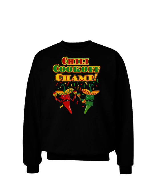Chili Cookoff Champ! Chile Peppers Adult Dark Sweatshirt-Sweatshirts-TooLoud-Black-Small-Davson Sales