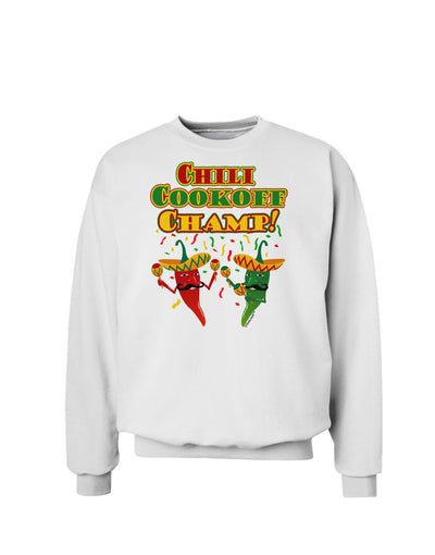 Chili Cookoff Champ! Chile Peppers Sweatshirt-Sweatshirts-TooLoud-White-Small-Davson Sales