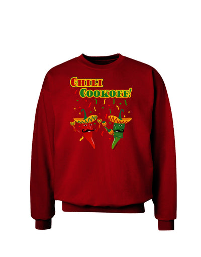 Chili Cookoff! Chile Peppers Adult Dark Sweatshirt-Sweatshirts-TooLoud-Deep-Red-Small-Davson Sales