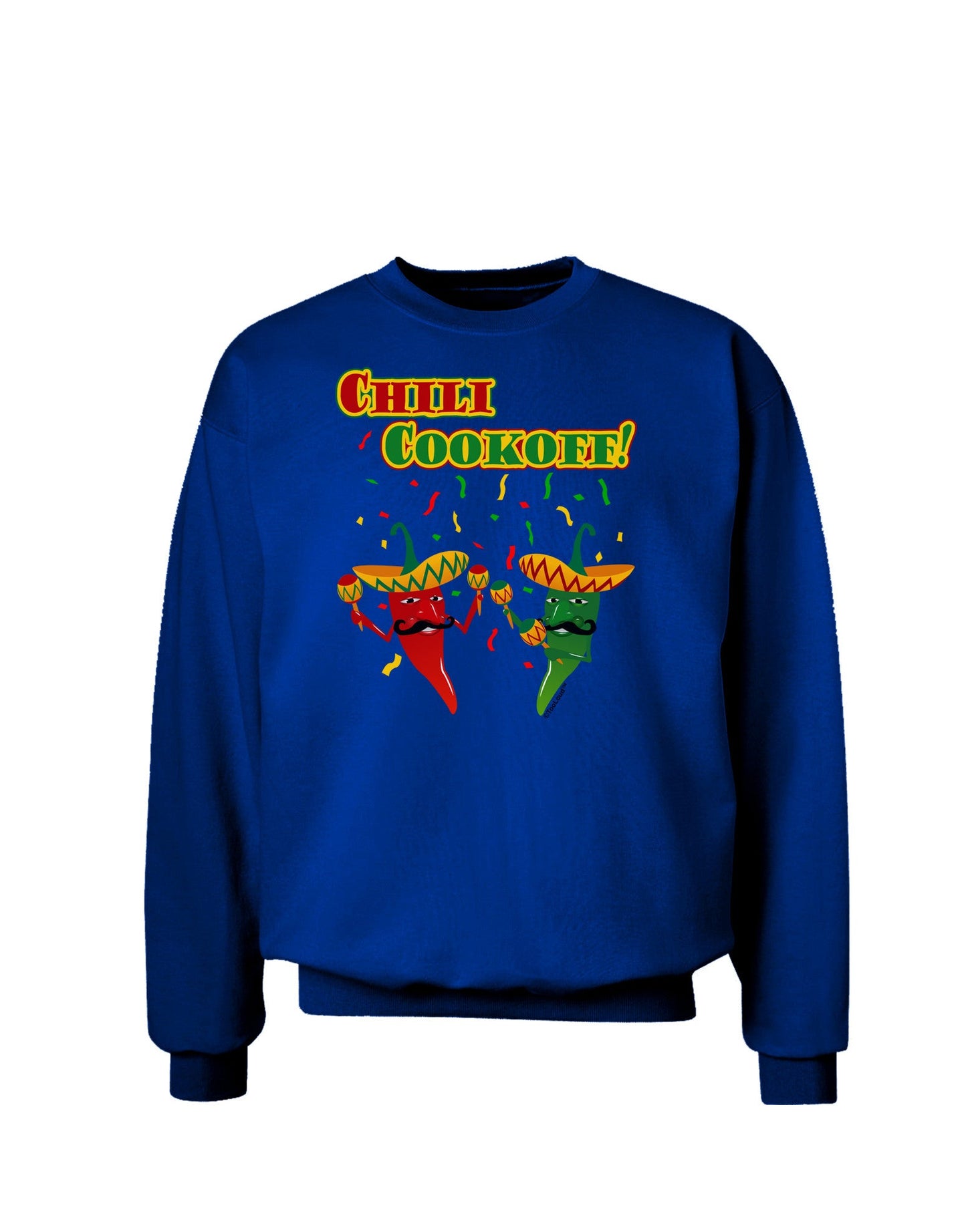 Chili Cookoff! Chile Peppers Adult Dark Sweatshirt-Sweatshirts-TooLoud-Deep-Royal-Blue-Small-Davson Sales