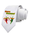 Chili Cookoff! Chile Peppers Printed White Necktie