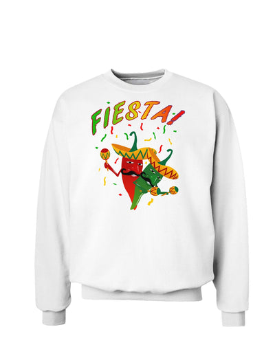 Chili Love Fiesta Sweatshirt-Sweatshirts-TooLoud-White-Small-Davson Sales