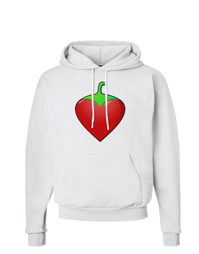 Chili Pepper Heart Hoodie Sweatshirt-Hoodie-TooLoud-White-Small-Davson Sales